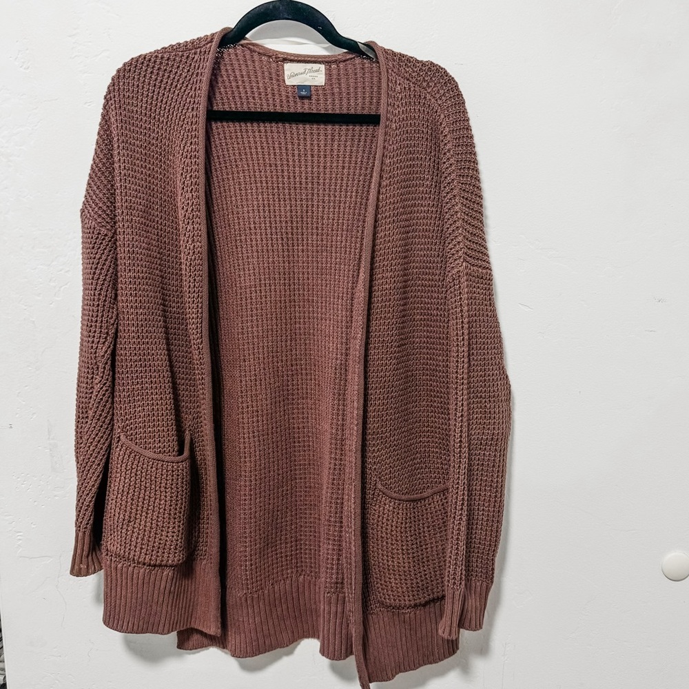Universal Threads slouchy open-front chunky knit cardigan